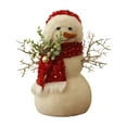 thumbnail image 2 of YOHAVEN Plush Christmas Figurines Snowmen Santa Claus Reindeer Bear Tree Ornaments Holiday Decorations for Home Party Display Front Door Christmas Decorations Winter Decor, 2 of 6