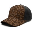 thumbnail image 2 of Leopard Print Baseball Cap Adjustable Size – Stylish Spliced Design Trucker Hat, Dad Hat with Full Print Front & Brim, Breathable Cotton Blend Snapback for Sports, Travel & Daily Wear, 2 of 3