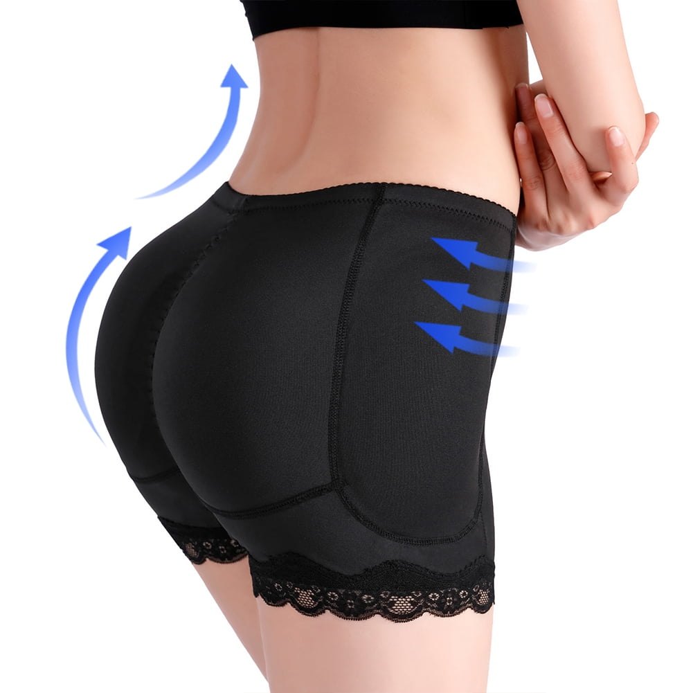 Shop Generic Fake Seamless Women Body Shaper Slimming Panties Shapewear Hip  Enhancer Booty Pad Push Up Lifter Pant Underwear(#Side Hook - Black) Online
