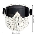 thumbnail image 4 of BKER Retro Vintage Goggles Motorcycle Off Road Racing Eyewear Ski Wind Goggles Riding Glasses, 4 of 7