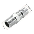 thumbnail image 2 of Uxcell Air Hose PlugPressure Washer Accessories 1/4-inch G Male Nipple Quick Coupler 4Pcs, 2 of 5