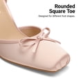 thumbnail image 5 of DREAM PAIRS Women's Ballet High Heels Closed Toe Pumps | High Stiletto Heels Adjustable Strap Square Toe Pumps Shoes for Party Wedding Dance, 5 of 8