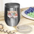 thumbnail image 2 of Mama Vibes with Flowers, Stainless Steel 12oz Wine Tumbler, 2 of 5