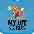 thumbnail image 4 of Inktastic 5K Run First Race Fitness Running Girls Baby Bib, 4 of 4