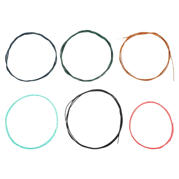 6pcs Classical Guitar Strings Colored Strings For Acoustic Guitar For Practice And Performance Guitar Accessory