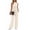 Apricot, variant on 2 Piece Sets for Women Casual Summer Outfits Sleeveless Tops and Wide Leg Pants with Pockets Travel Vacation Lounge Sets