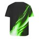 thumbnail image 3 of Mens Casual Pantalones Cortos Impresos Cuello Redondo Suéter Deportes Tee, Fitness Y Casual Hombres Camisetas, 3 of 5