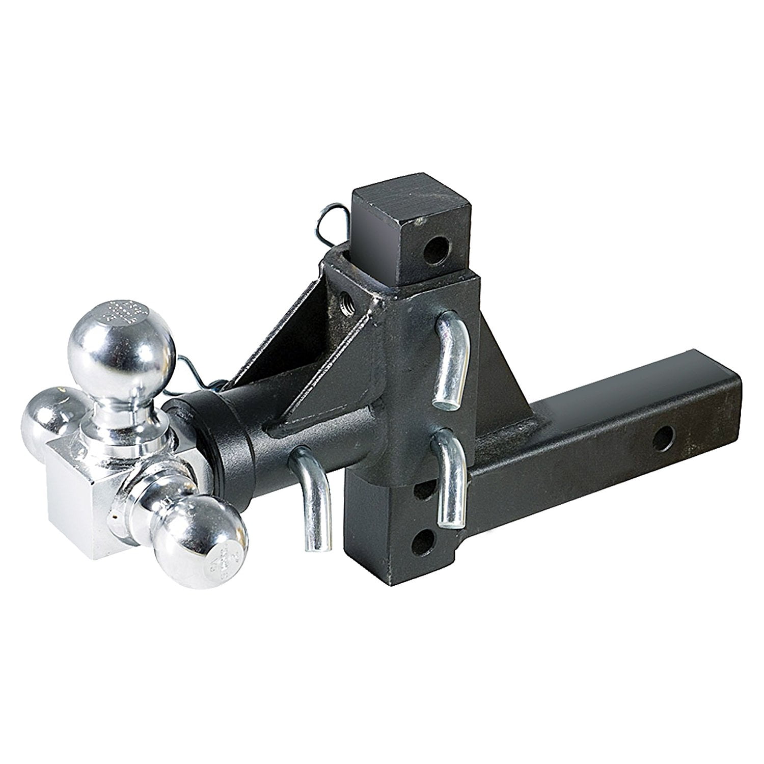 Solid 13" Vertical Travel Adjustable Swivel Trailer TriBall Mount 2