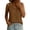 Brown, variant on Women's Cotton Linen Sleeveless Tank Top Scallop V-Neck Loose Fi Casual Summer Basic Tops