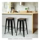 thumbnail image 3 of Banco Alto Mainstays Negro con asiento de Madera, 3 of 4