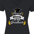 thumbnail image 4 of Inktastic Family Graduation-proud Mom of the Graduate Women's V-Neck T-Shirt, 4 of 5