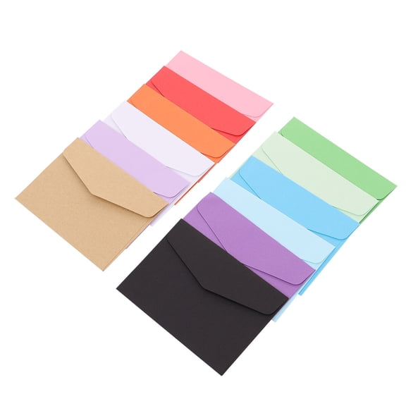 GAXIRE 120Pack Colorful Small Envelope Gift Card Holding Assorted Color for Baby Shower