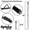 thumbnail image 3 of opteka x-grip professional camera / camcorder action stabilizing handle with accessory shoe + led light + 67" monopod, 3 of 8