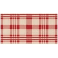 thumbnail image 2 of Safavieh Courtyard Benjamin Plaid Indoor/Outdoor Area Rug, Red/Bone, 4' x 5'7", 2 of 17