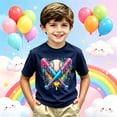 thumbnail image 2 of JAJAHO Boys Baseball Graphic T-Shirt Short Sleeve Crew Neck Loose Fit Tees For Kids 2-13Y, 2 of 4