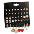 thumbnail image 4 of 20 Pares De Pendientes Y Clásicos Para Mujer, Pendientes Con Forma De Gota, Mixtos jinwen Aretes colgantes para mujer, 4 of 8