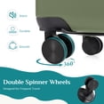 thumbnail image 4 of edx Hardside Carry on Luggage with Spinner Wheels, Hard Shell ABS Suitcase, 20-Inch Lightweight Expandable Rolling Luggage, Green, 4 of 7
