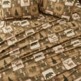 thumbnail image 2 of Great Bay Home Rustic Lodge Microfiber Wrinkle Resistant Sheet Set  (Full, Lodge - Stonehurst), 2 of 5