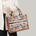 thumbnail image 4 of Bolso de mano de lujo con estampado de animales de dibujos animados para mujer, de gran capacidad, clásico, de moda, para hombro, 4 of 5