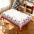 thumbnail image 2 of Nanqianyi Christmas Reindeer Tablecloth 60x102 Inch,Waterproof Rectangle Holiday Table Cover, 2 of 7