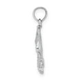 thumbnail image 4 of Auriga Fine Jewelry 14K White Gold Stingray Charm for Women (L-20 mm, W-15.25 mm), 4 of 6
