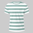 thumbnail image 4 of Men's Short Sleeved Crew Neck T Shirt Casual Top Loose Fit Athletic Running Gym Workout Tee Tops L Light Green Men's Short Sleeved T Shirt, 4 of 7