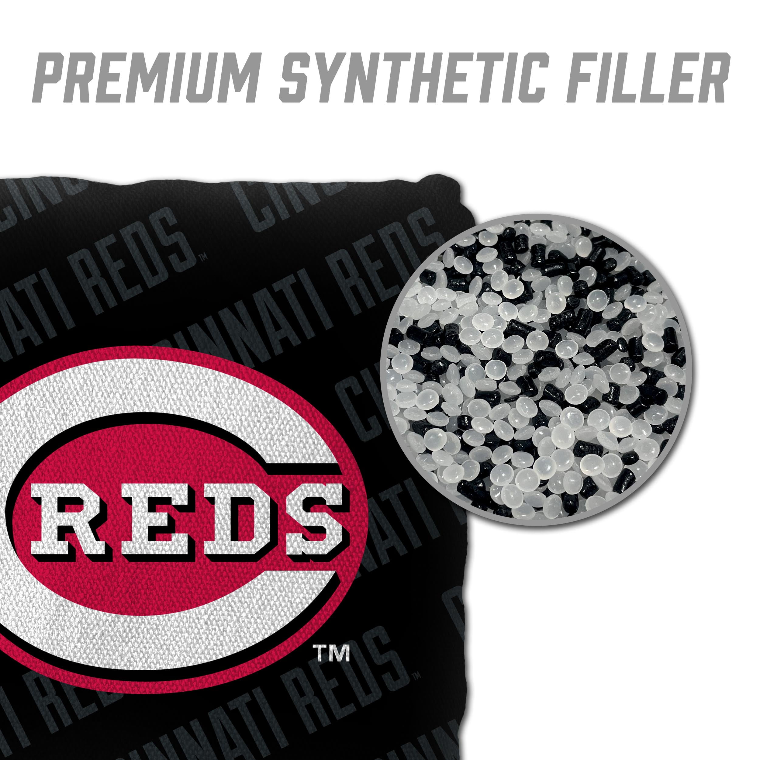 MLB Cincinnati Reds Cornhole Bags - 4PK - Black