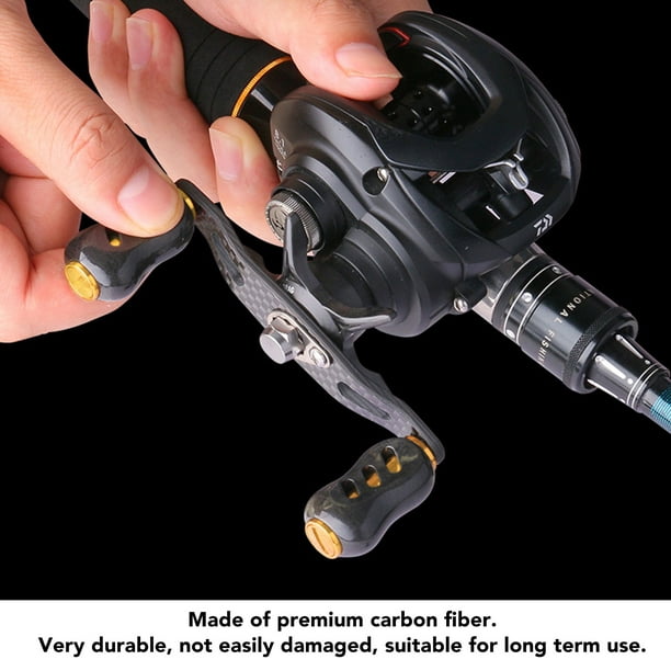 Fishing Reel Power Knob, Durable Carbon Fiber Fishing Reel Handle