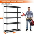 thumbnail image 5 of Danolapsi Garage Shelving,Heavy Duty Garage Shelving 48" L x 18" W x 72" H,2500lbs Load Bearing Storage Shelves Adjustable,Durable Metal Storage Shelves,Garage Shelving Units,Easy Assemble, 5 of 7