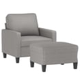 thumbnail image 2 of vidaXL Sofa Chair with Footstool Accent Upholstered Living Room Chair Fabric, 2 of 35