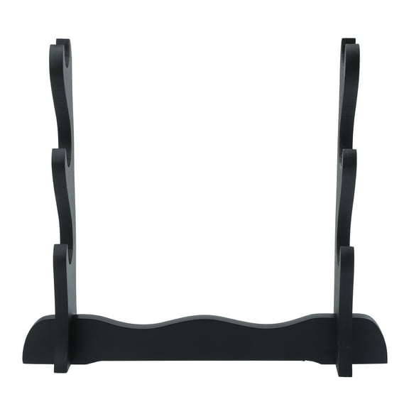 SWETRACE Solid Wood Sword Hanging Rack Sword Display Stand Synthetic Material Black 1Pcs
