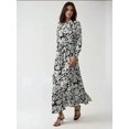 thumbnail image 5 of Printed Maxi Dress with Shirt Collar, 5 of 6