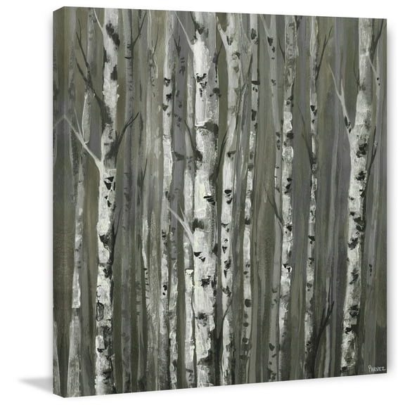 Parvez Taj "Twigs and Trunks Forest" Painting Print on Wrapped Canvas