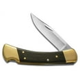 thumbnail image 1 of Buck 110 Folding Hunter Knife Ebony Wood Handle 420HC Stainless Pocket BRS-B Cuchillo Buck Knives Folding Hunter, 1 of 4