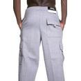 thumbnail image 3 of Ma Croix Mens Cargo Sweatpants Heavyweight Multi Pocket Comfort S-5XL Big and Tall, 3 of 5