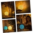thumbnail image 3 of LED Rattan Ball Table Light, Bracket Seat Dimmable Night Lights USB Powered Rattan Ball Lamp Creative Birthday Gift Bedroom Home Bookroom Decor, 3 of 6