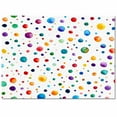 thumbnail image 2 of Area Rugs Indoor Non-Slip Rectangle Rug 5x7 Ft Color Polka Dot Abstract Watercolor Bubbles Modern Rug Rubber Backing Floor Mats Non Shedding Home Decor Carpet for Entryway Living Room, 2 of 8