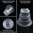 thumbnail image 4 of Clear Plastic Orchid Pot,Plants Flower Container With Breathable Holes for Garden Decor, 4 of 5