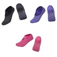 thumbnail image 1 of 3 pares de calcetines de Fitness Pilates para mujer, zapatos de baile de Yoga, agarre antideslizante, calcetines de agarre de deportivo para ejercicio, mayor Rosa Púrpura Negro SM SunniMix Calcetines antideslizantes de yoga, 1 of 8
