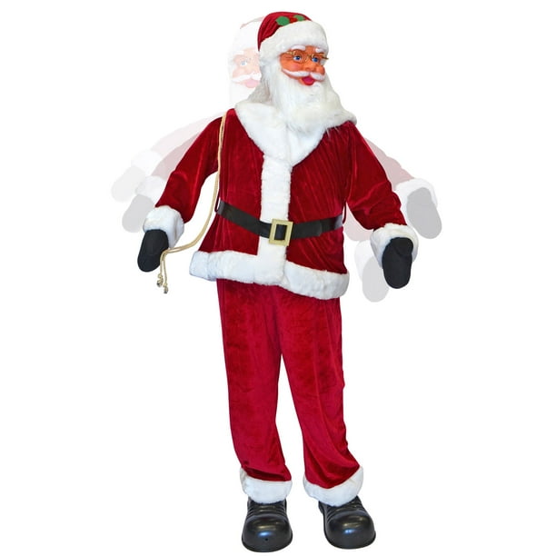 YardGrow 6FT Life Size Santa Claus Christmas Animated Singing & Dancing