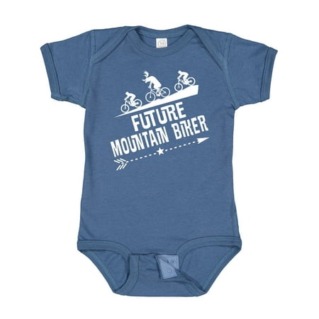 

Inktastic Future Mountain Biker Biking Gift Baby Boy or Baby Girl Bodysuit
