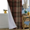 thumbnail image 2 of 100% Blackout Plaid Curtains Modern Window Panels Checkered Tartan Curtains for Living Room Bedroom Christmas Red Green 26"W x 45"L (Pack of 2), 2 of 6