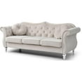thumbnail image 3 of Home Square 2-Piece Furniture Set with Sofa and Loveseat in Ivory, 3 of 11