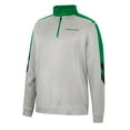 thumbnail image 2 of Men's Colosseum Gray/Green Oregon Ducks Bushwood Fleece Quarter-Zip Jacket, 2 of 3