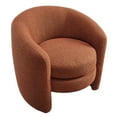 thumbnail image 5 of Affinity Upholstered Boucle Fabric Curved Back Armchair in Rust, 5 of 9