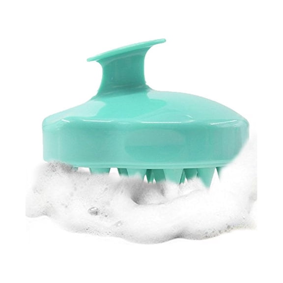 Hair Scalp Massager Shampoo Brush, Scalp Care Hair Wash Brush Silicone Comb - Green