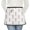 Unicorn and Seahorse, variant on Unicorn and Crown White Pattern Server Half Apron with Pockets,22.8 X 11.8 Inch Half Waist Design with Black Trim,Restaurant Waitstaff Uniform