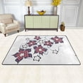thumbnail image 6 of ZICANCN Area Rugs Doormat , Flowers Orange Purple Facecloth Non-Slip Floor Mat Rug for Living Room Kitchen Sink Area Indoor Outdoor Entrance 36"x24", 6 of 9