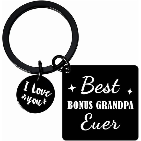 Fathers Day Gift for Grandpa Keychain for Men 2025 Retirement Gifts for Papa Birthday Gifts from Grandson Granddaughter Best Bonus Grandpa Gift Ideas Grandfather Father's Day Gifts from Grandkids