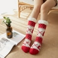 thumbnail image 4 of Babysbule Socks for Women and Men Women Winter Thick Slipper Socks With Grippers Non Slip Christmas Warm Fuzzy Socks, 4 of 9
